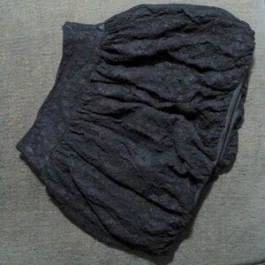 Black lace skirt
